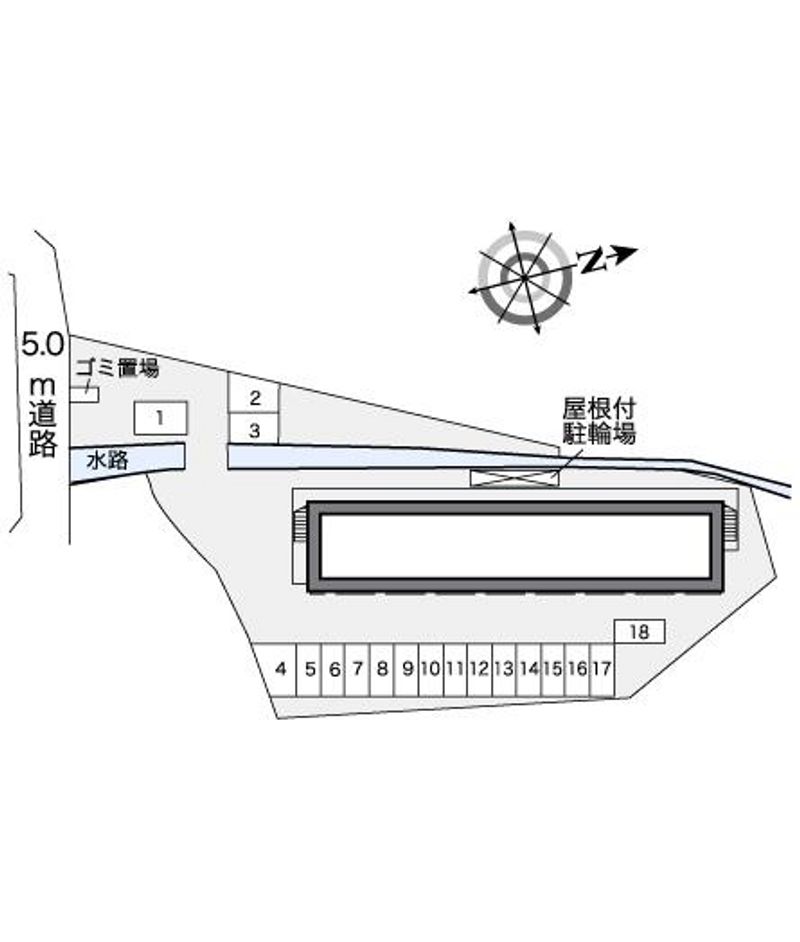 レオパレス愛宕 配置図