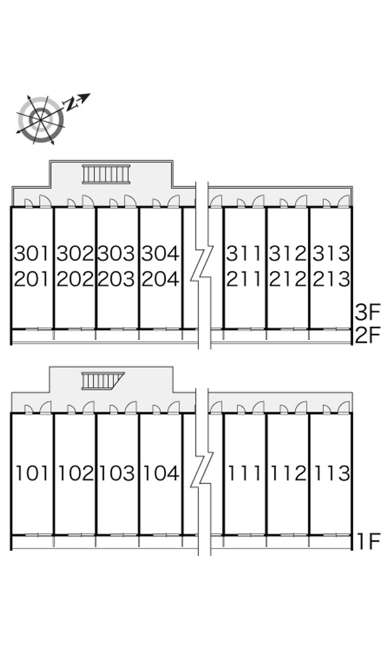 レオパレスアグリジェント 間取配置図