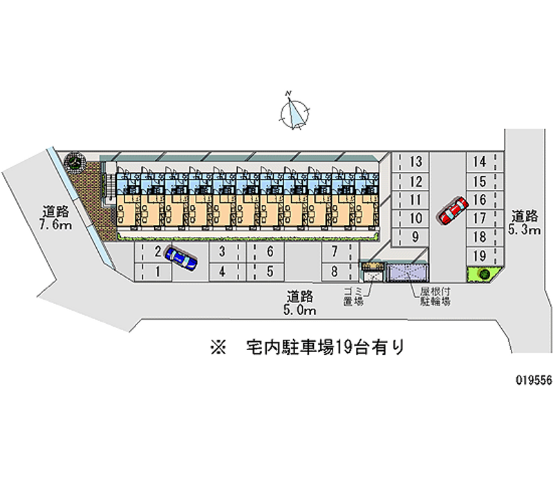 レオパレスＥａｓｔ野村 月極駐車場