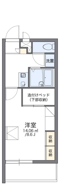 レオパレス古志大橋北サイド 間取り図