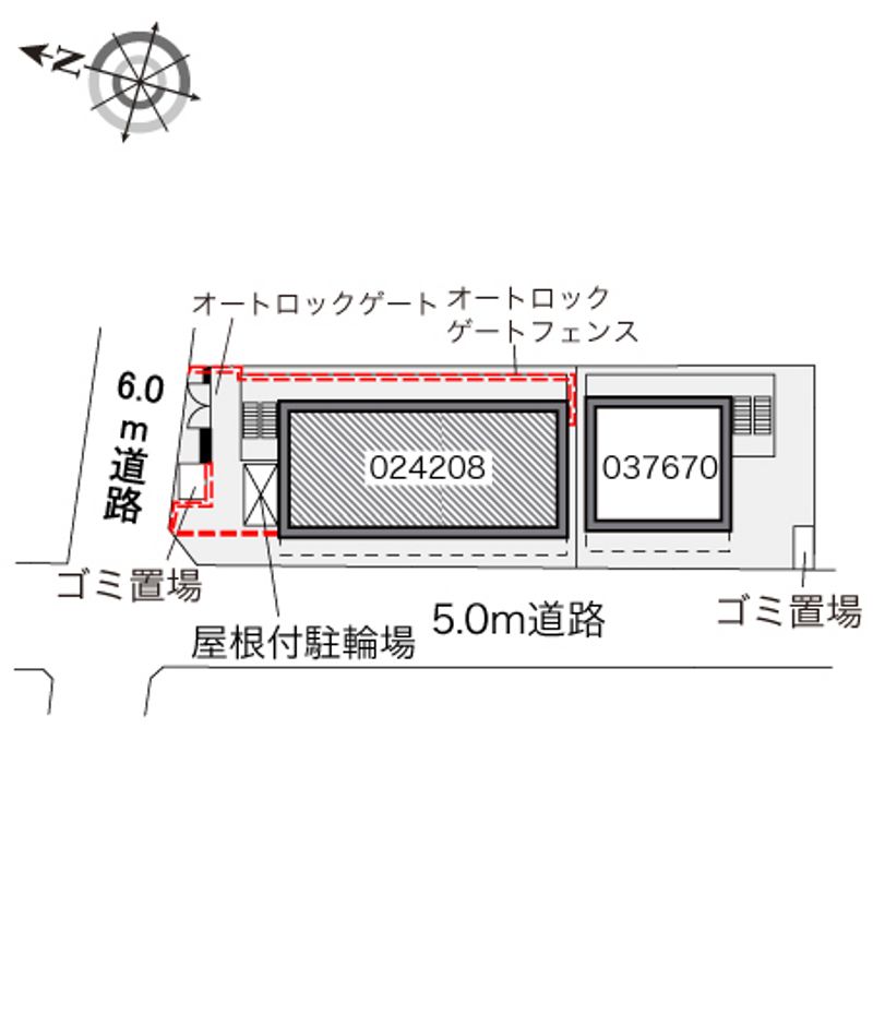 レオパレスコンフォール１８ 配置図