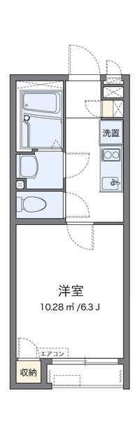 クレイノオカムラハイツ６ 間取り図