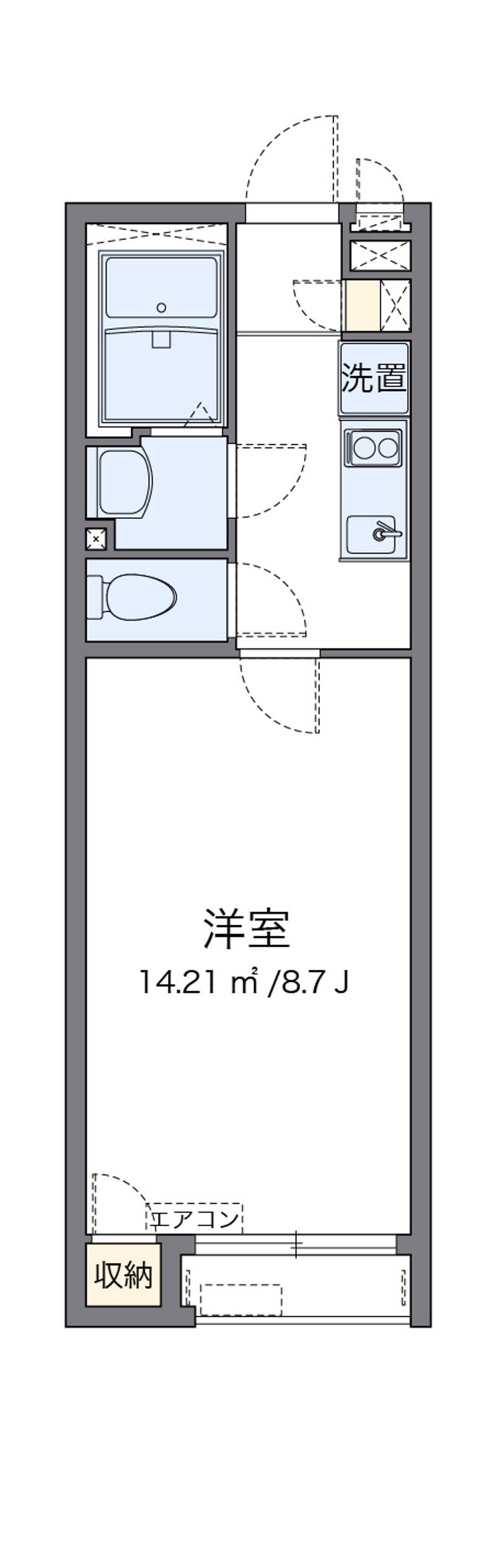 クレイノＷＩＳＴＥＲＩＡ 間取図