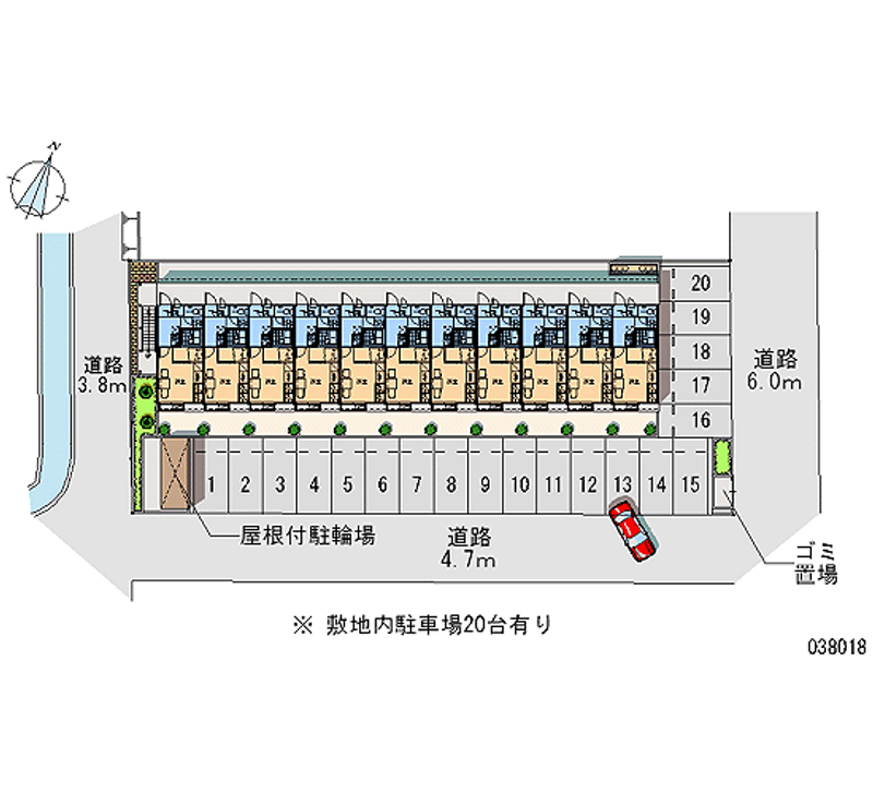 レオパレスヨシダ 月極駐車場