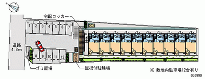 レオパレス南逆井 月極駐車場