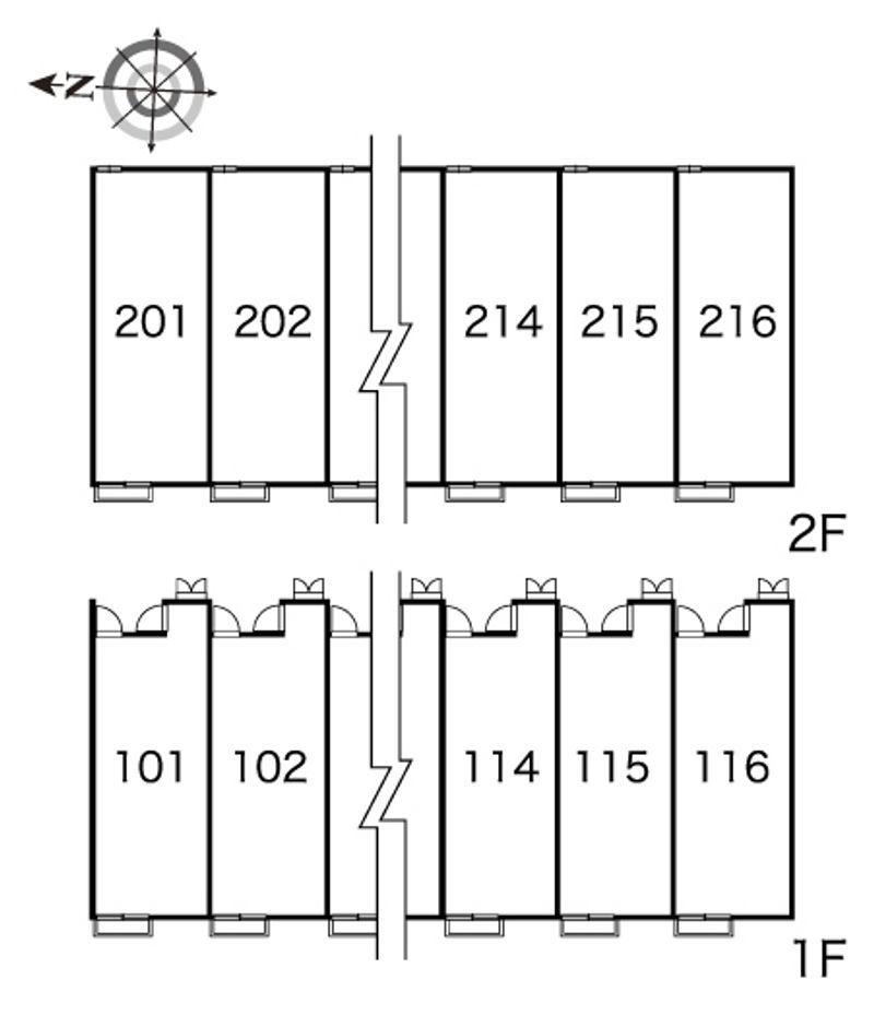 レオパレス藤方 間取配置図