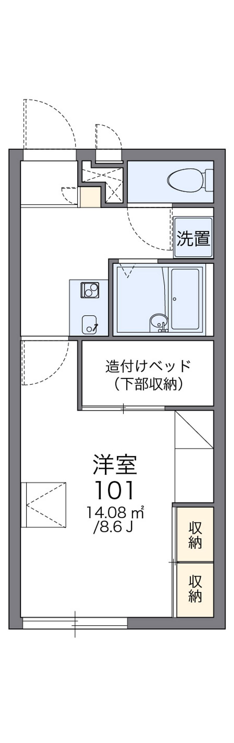 レオパレスセレッソ 間取図