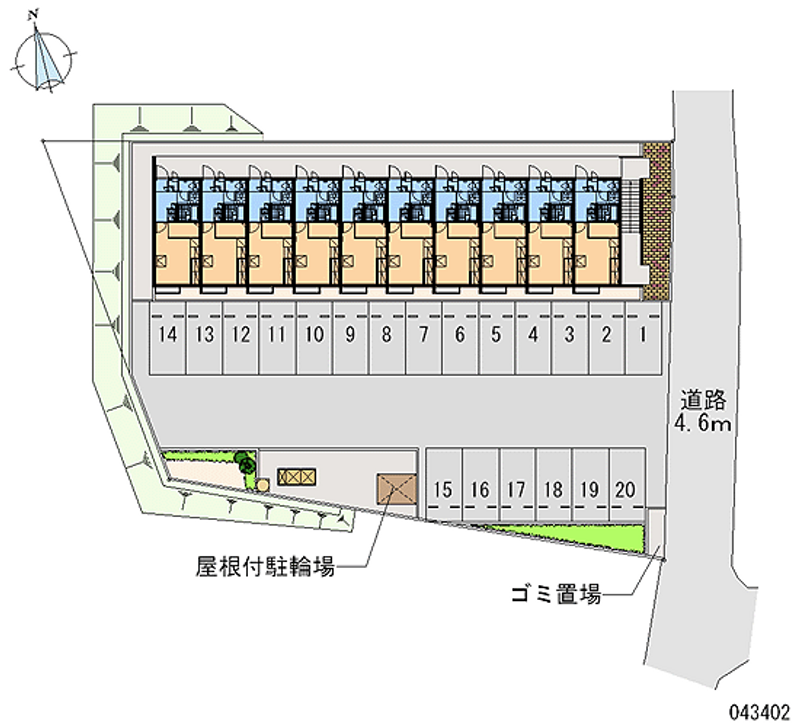 レオパレスＭＥＫＡＲＵ 月極駐車場