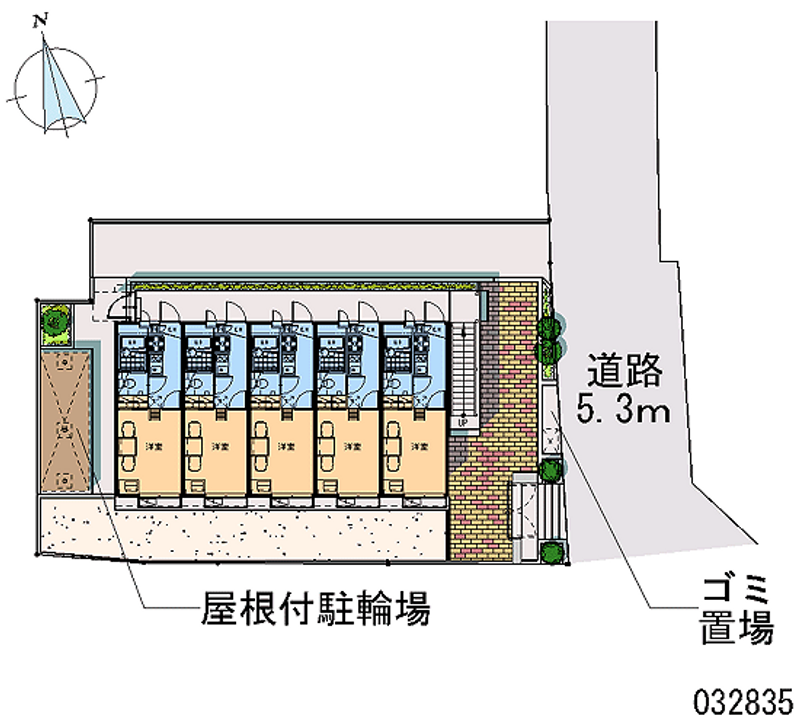 レオパレスミストラル西国分寺 区画図