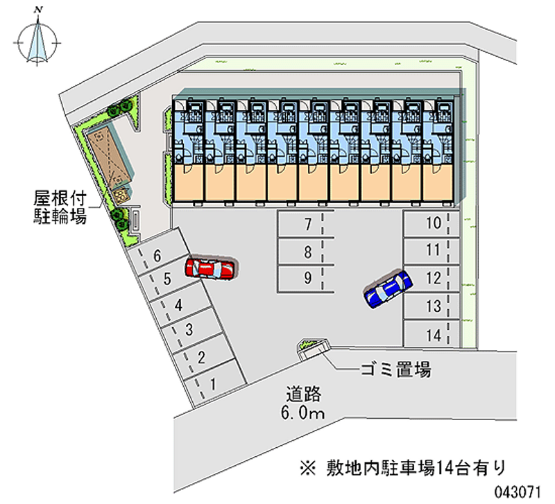 レオネクストパークサイドヒルⅡ 月極駐車場