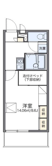 レオパレスグランディⅡ 間取り図