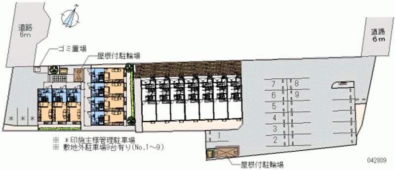 レオパレス湖月 月極駐車場