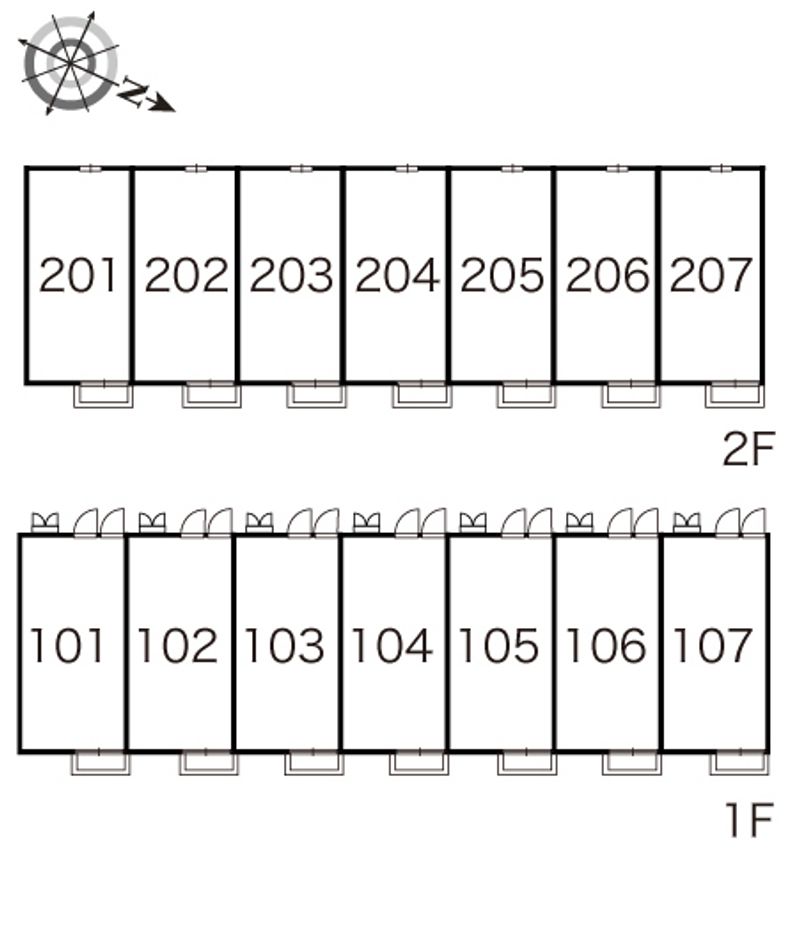 レオパレスＧｒａｎｄｅｕｒ 間取り配置図