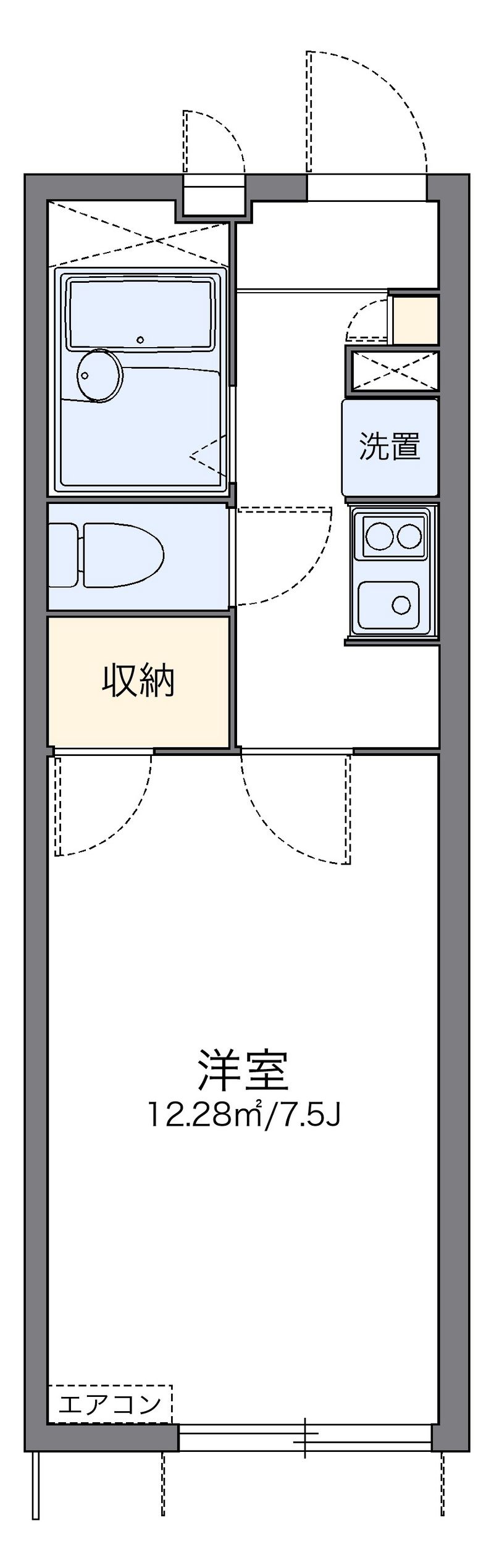 レオパレス感謝 間取図