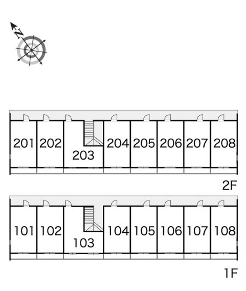 レオパレスしおかぜⅠ 間取り配置図