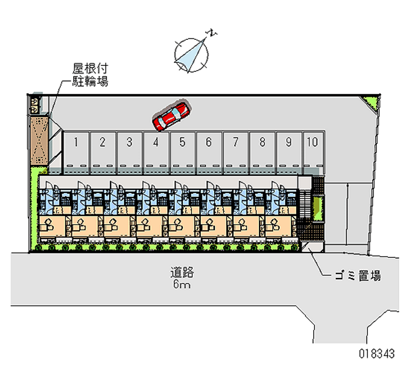 レオパレスボンジュール 月極駐車場