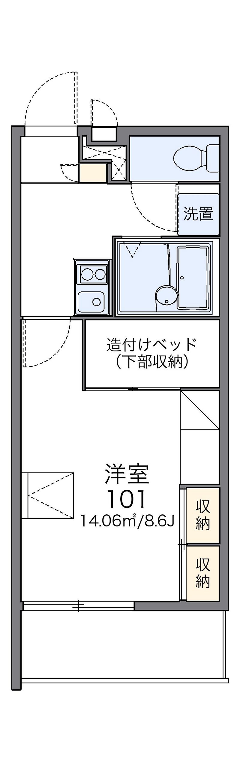 レオパレス秀 間取図