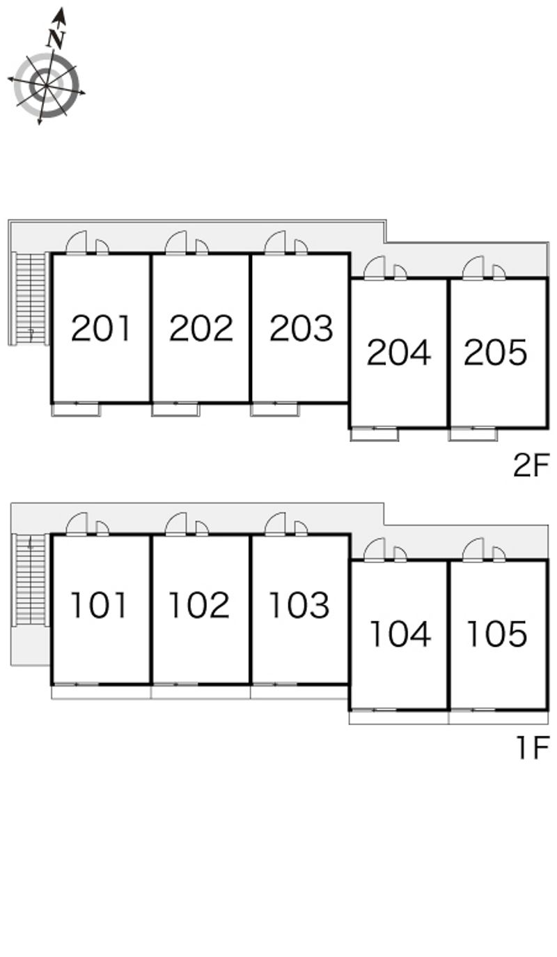 レオパレスシャンプルテン 間取り配置図
