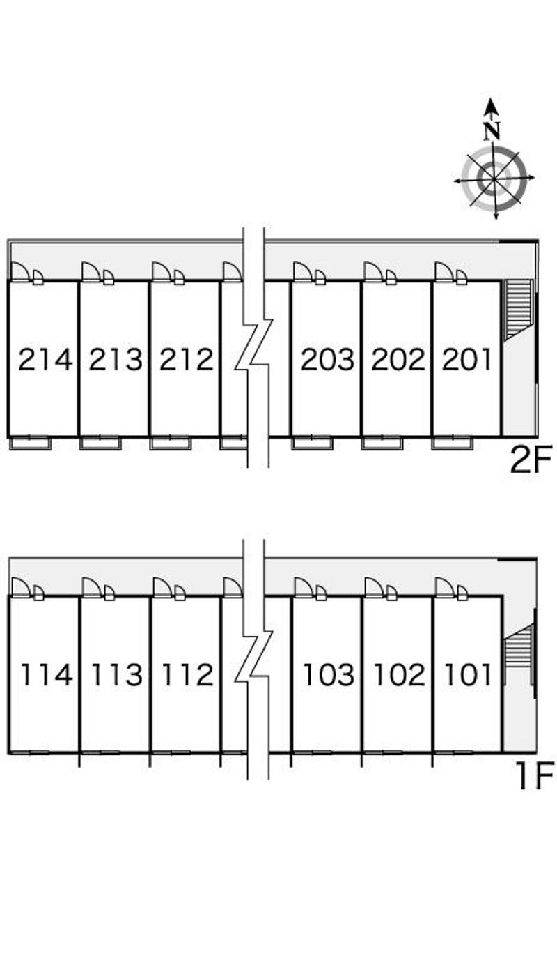 レオパレスパークヒル 間取配置図