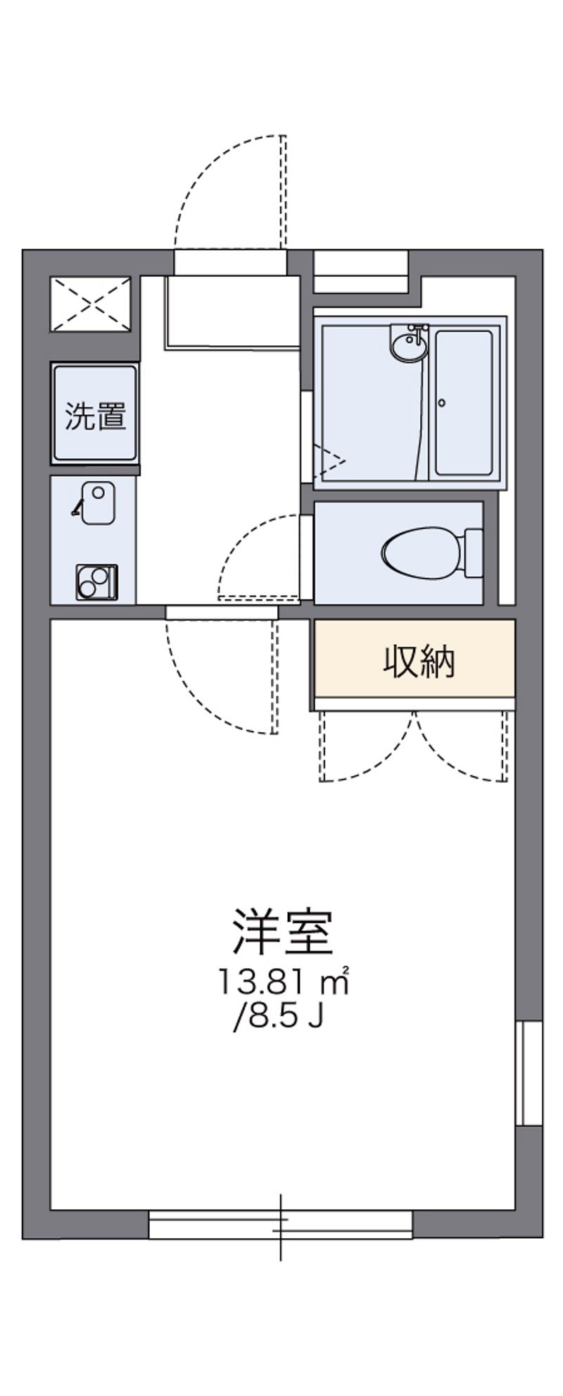レオパレスＴＡＣＨＩＢＡＮＡ 間取図