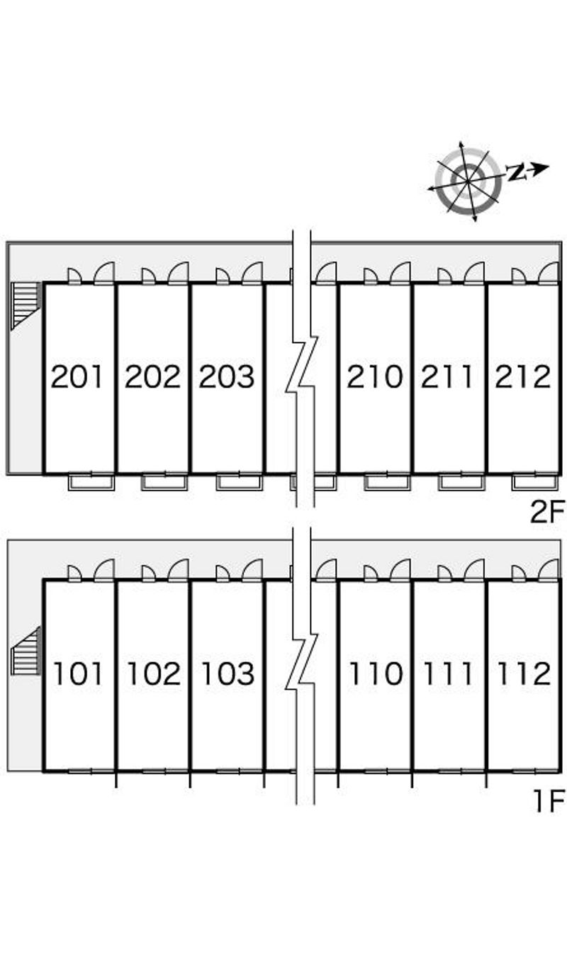 レオパレス鴨川 間取り配置図