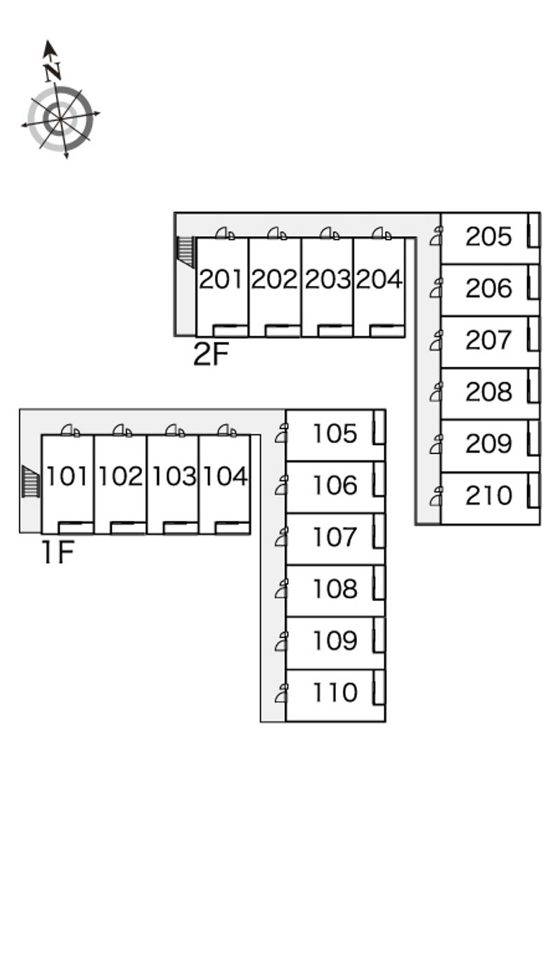 レオパレスウェルメード 間取配置図