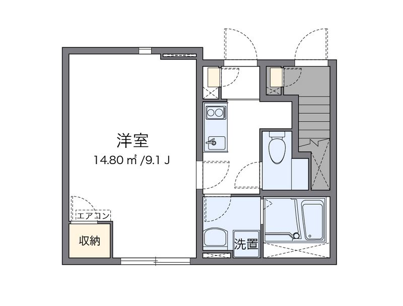 クレイノ井戸浜 間取図