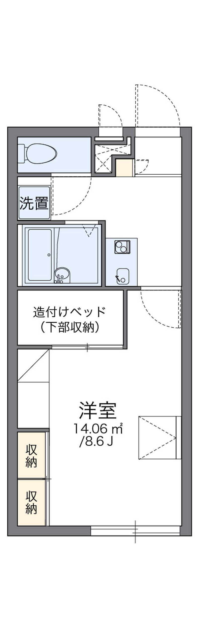 レオパレスノウスン　シュライン 間取図