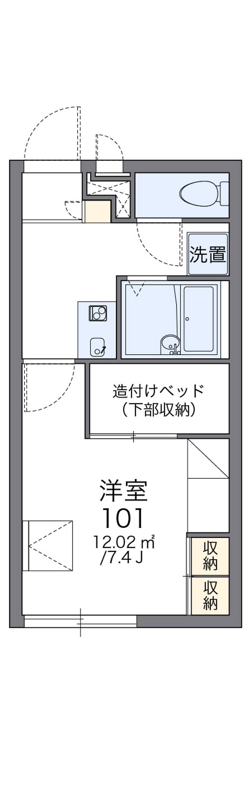 レオパレスＩＳＨＩＤＡ 間取図