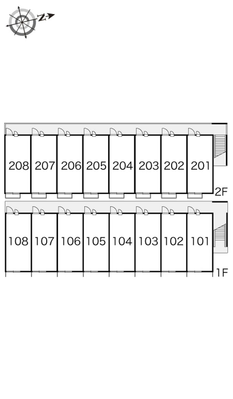 レオパレスプロシード 間取り配置図
