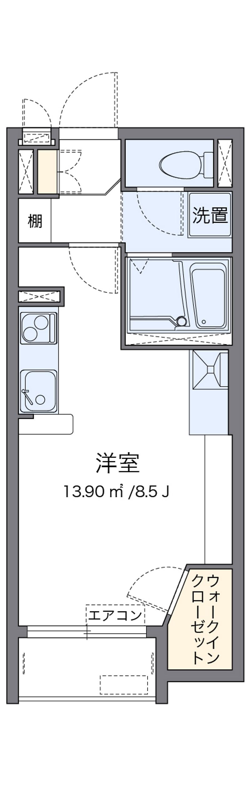 レオネクストサンサン木の実Ⅱ 間取図