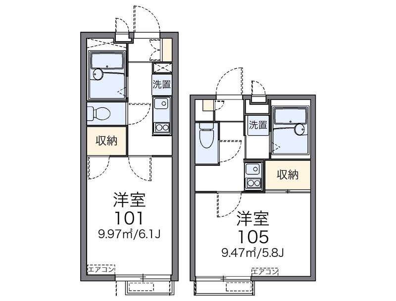 レオパレスグラン　プリエ 間取図