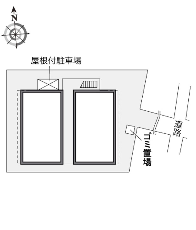 レオパレス二葉の里 配置図