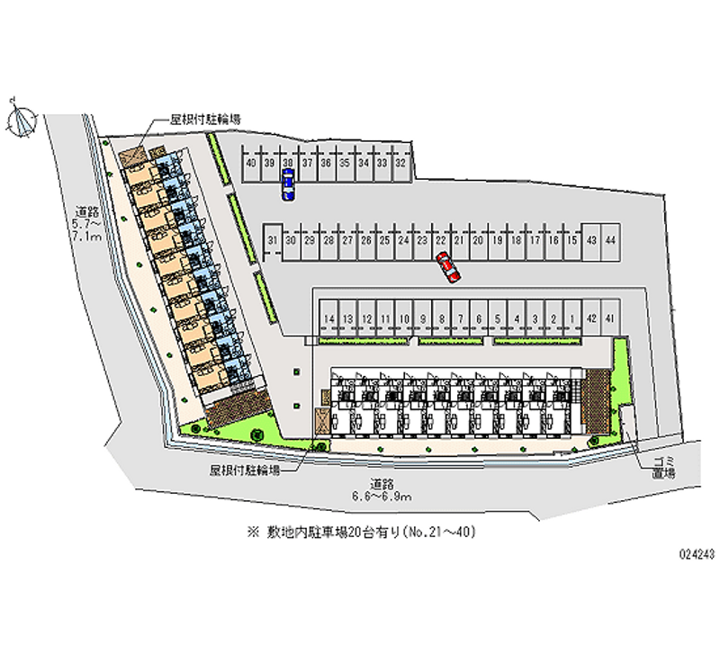 24243 Monthly parking lot