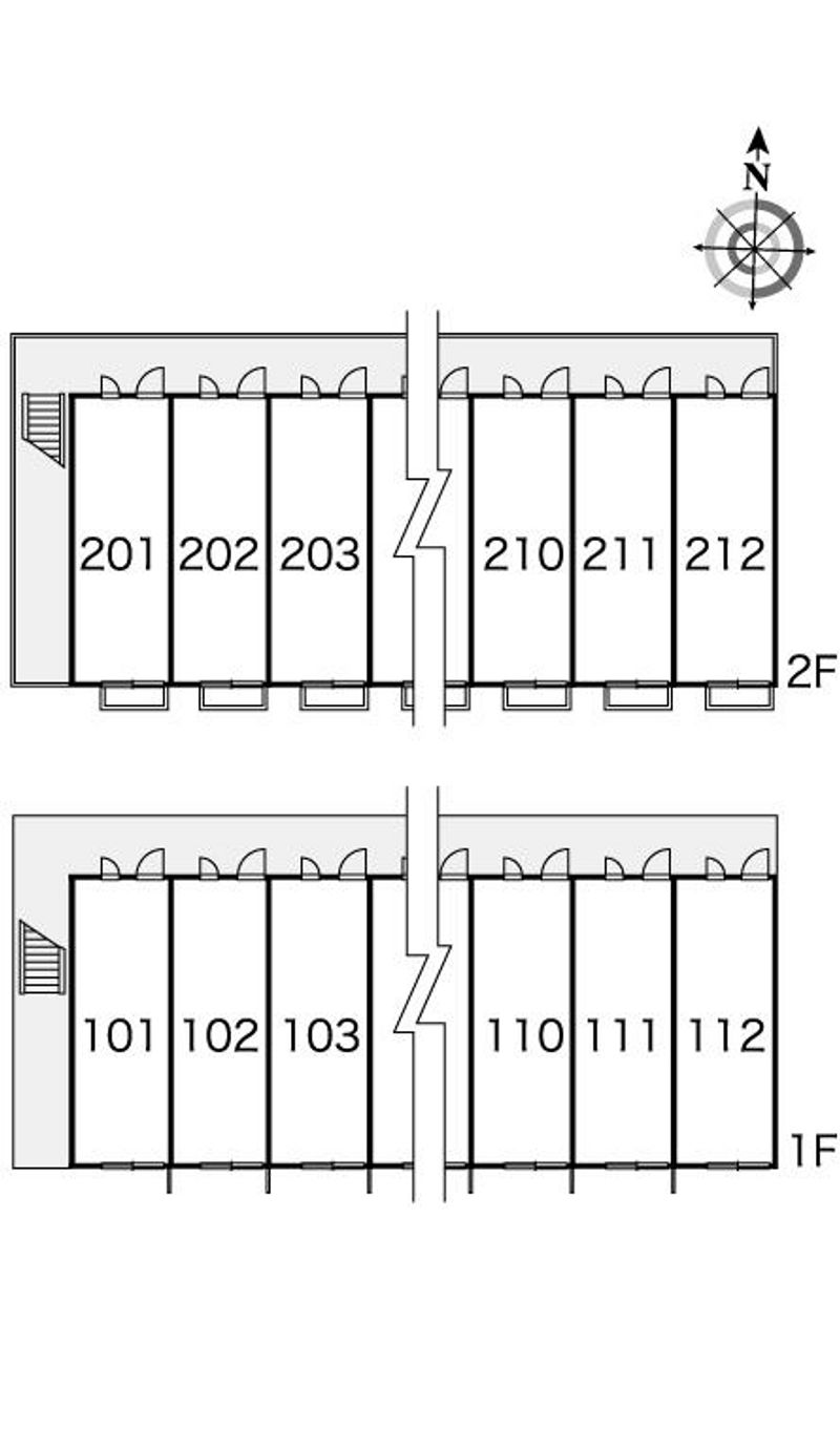 レオパレスブロッサム 間取配置図