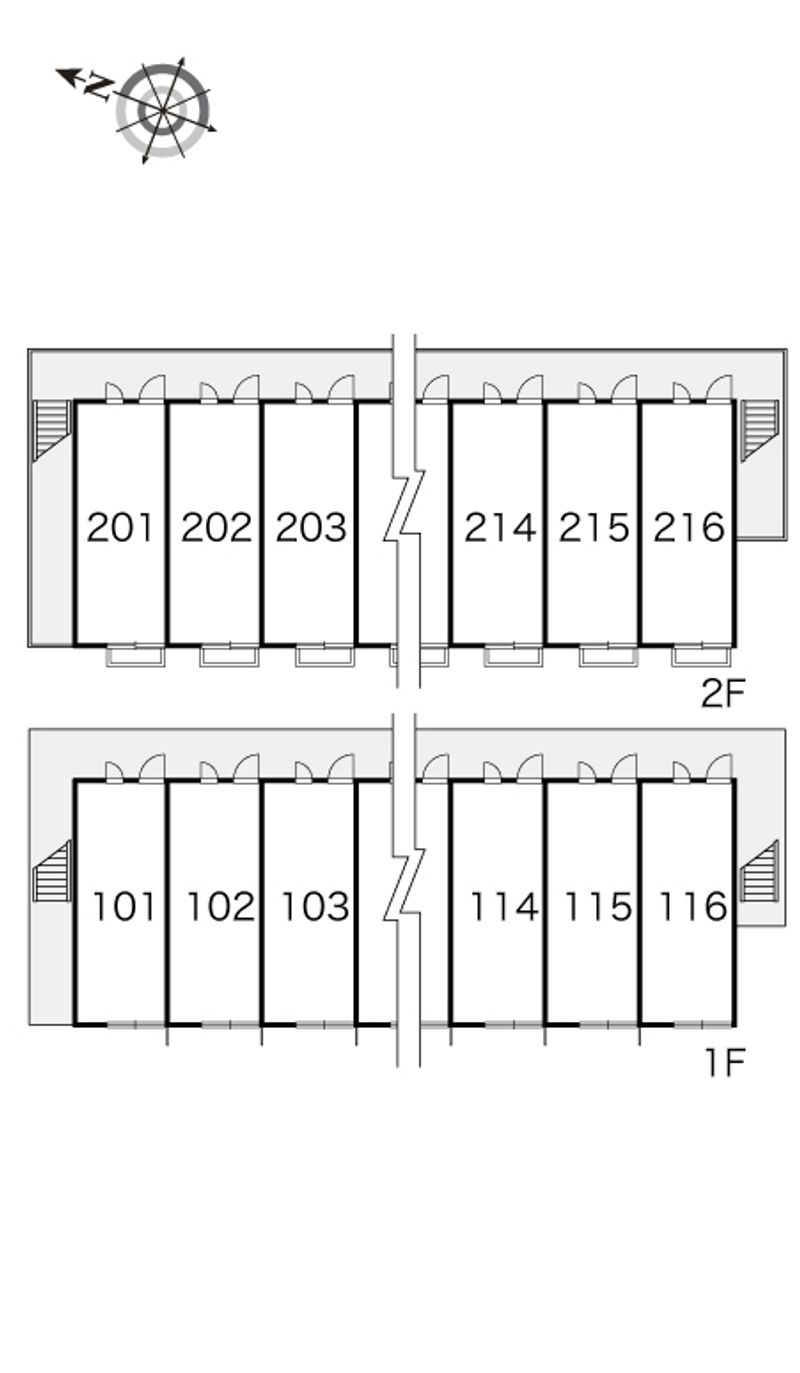 レオパレスフルール和 間取配置図