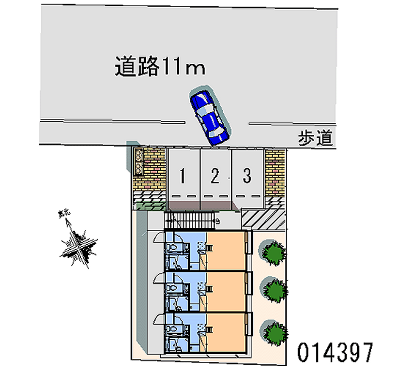 レオパレスダンケ 区画図