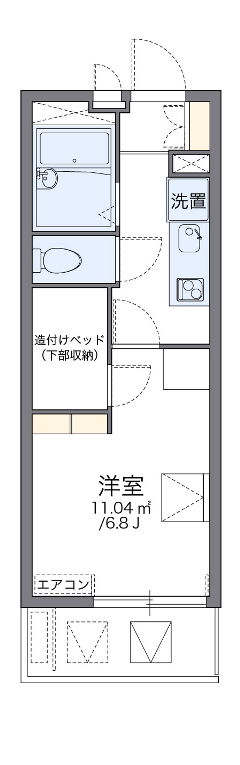 レオパレス神無月 間取図