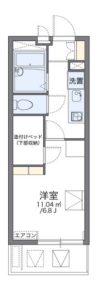 レオパレス神無月 間取り図