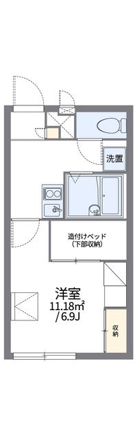 レオパレス氷室 間取り図