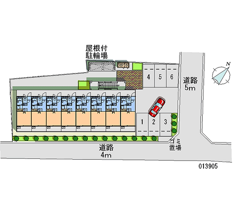 レオパレス稚児宮通 月極駐車場