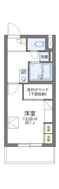 レオパレスチェリーロード 間取り図