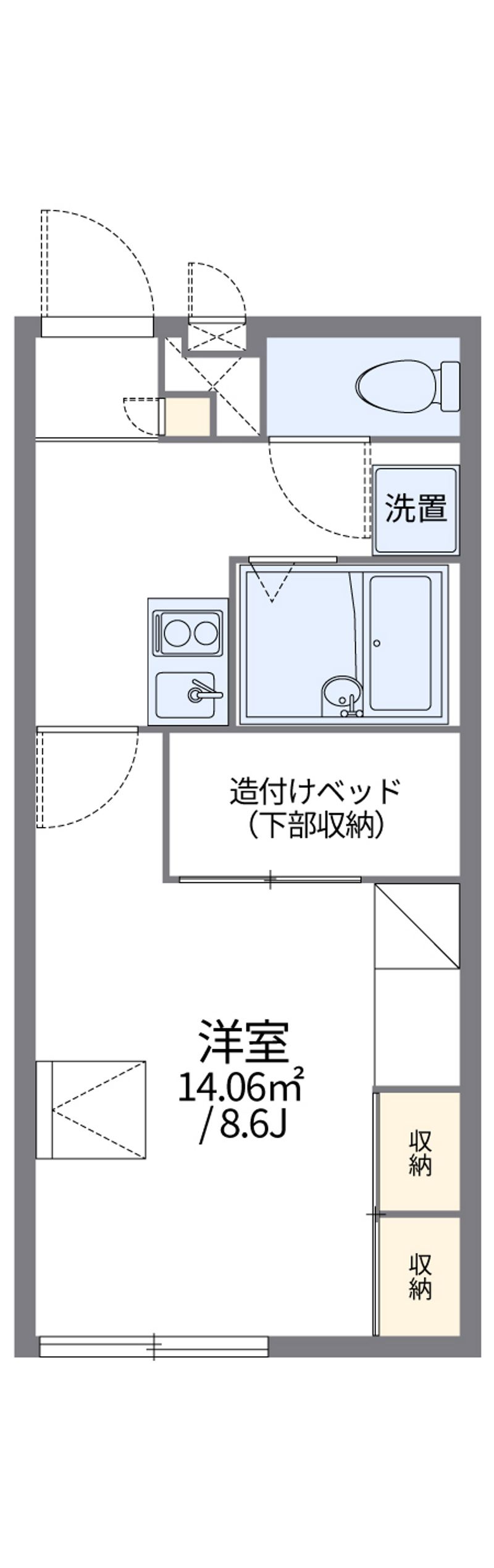 レオパレスＢｅｌ　Ａｉｒ　市原 間取図