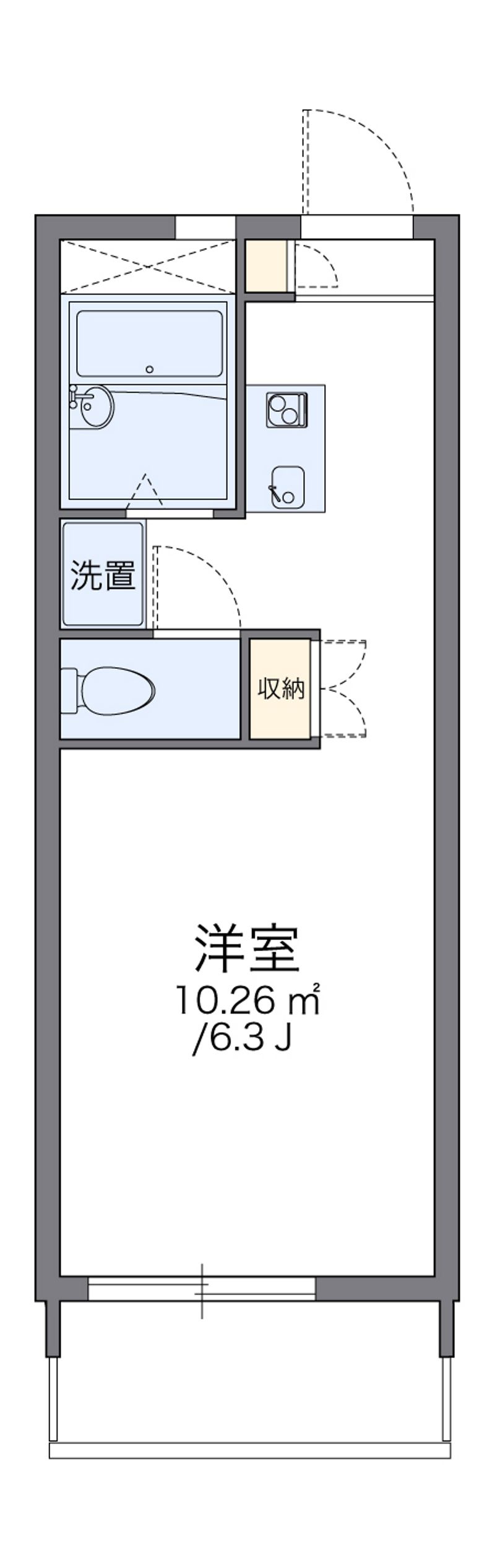 レオパレスツカサ 間取図