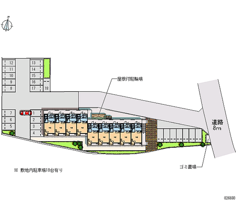 26693月租停车场