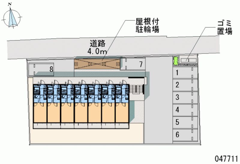 レオパレスコモディタ 月極駐車場