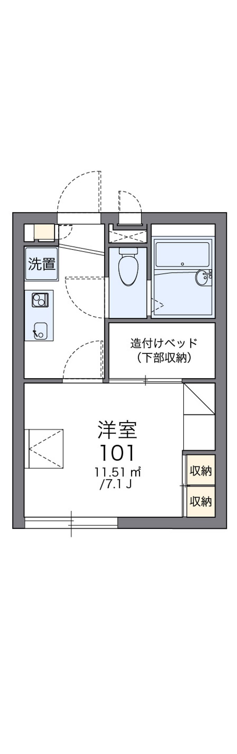 レオパレスパステロ 間取図