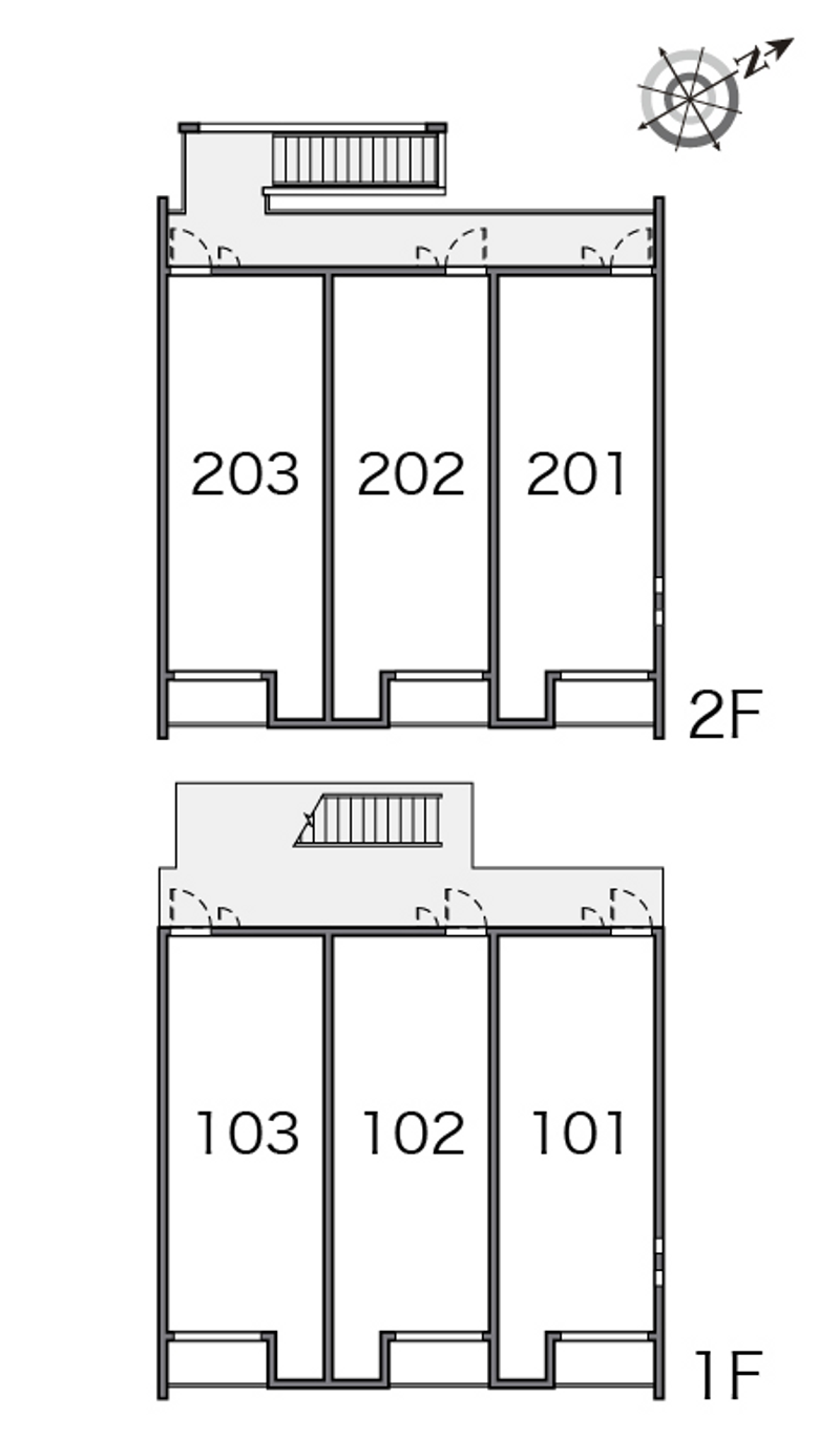 クレイノブリッジハイ 間取り配置図