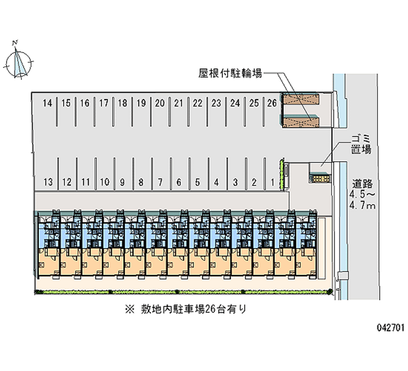 レオネクストアムルタート 月極駐車場