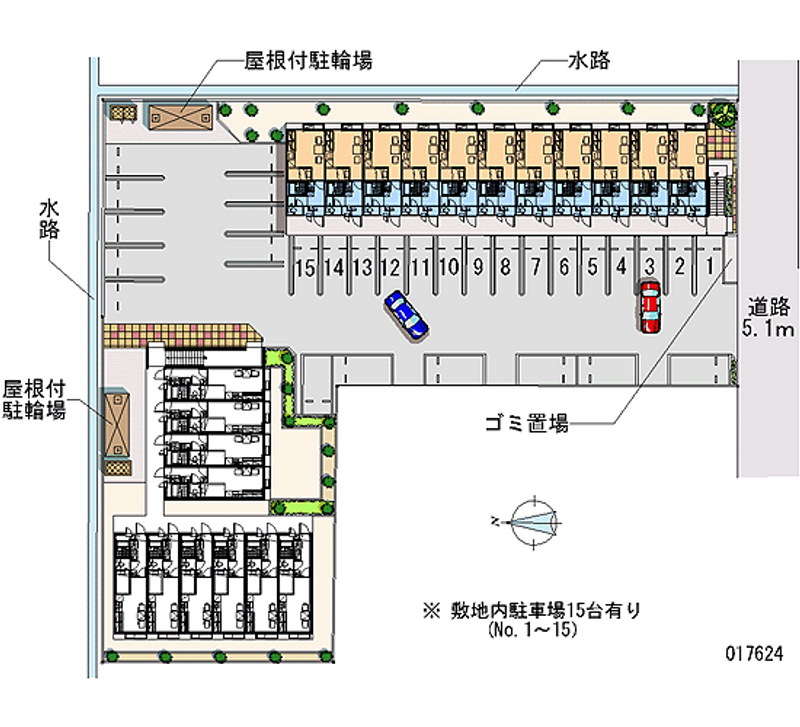 レオパレス清風 月極駐車場